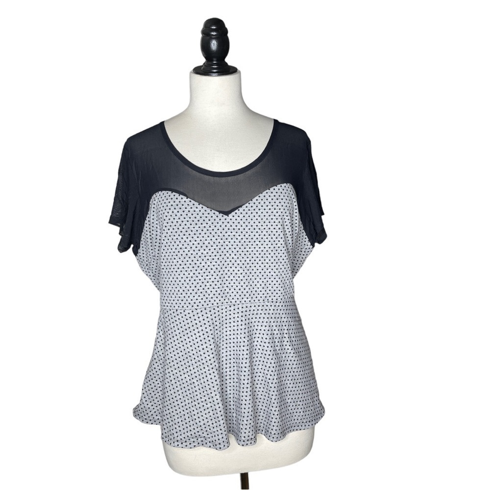 Torrid Mesh Top Polka Dot Swing Top 2